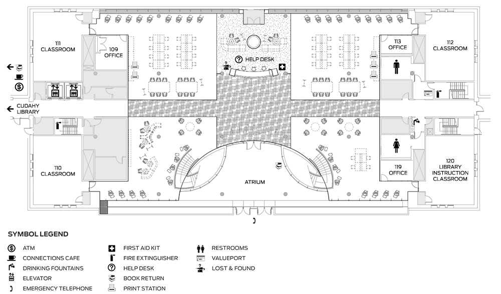 Information Commons 1st floor map Information Commons 1st floor map